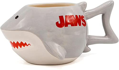 Jaws Shark 3D Ceramic Mug, 600 ml, Grey