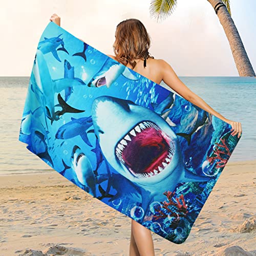 Shark Mouth Beach Towel for All Ages