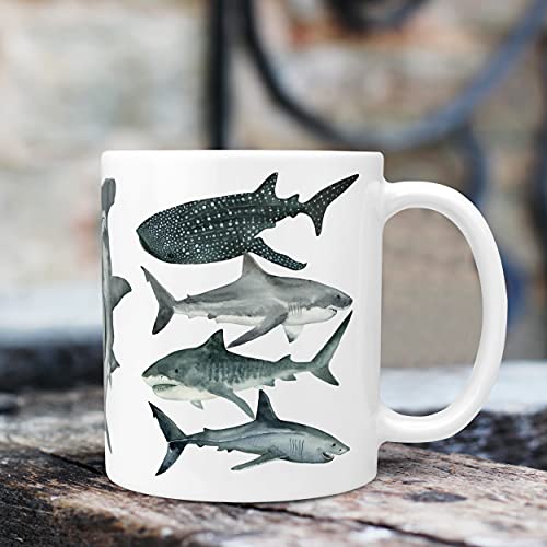 Shark Ceramic Coffee Cup - 11 oz