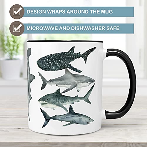 Shark Ceramic Coffee Cup - 11 oz