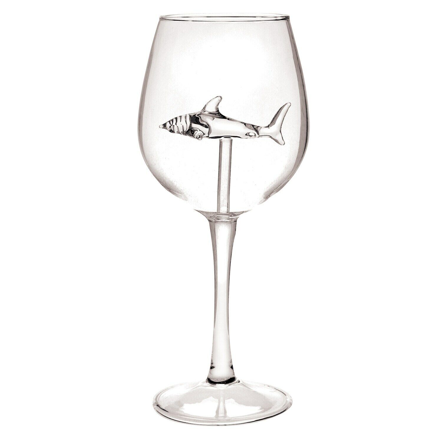 Funny Shark Wine Glass - 8oz Decorative Stemware