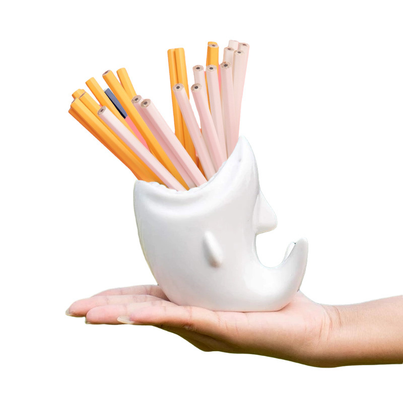 Shark Ceramic Flower Pot with Organizer