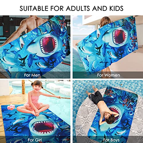Shark Mouth Beach Towel for All Ages