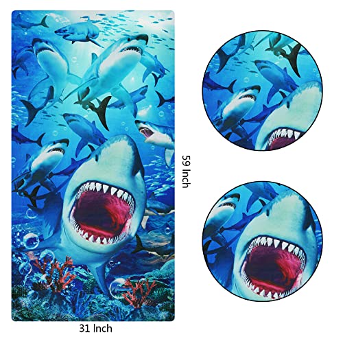 Shark Mouth Beach Towel for All Ages