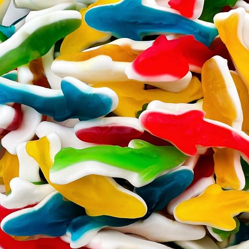 Assorted Fruit Flavored Gummy Shark Candy (11oz)