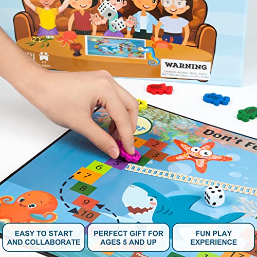 Shark-themed Board Game for Kids and Families