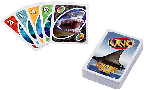 UNO Shark Week Card Game for 7+ Players