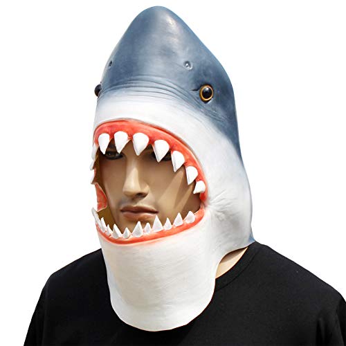 Halloween Shark Latex Mask by CreepyParty