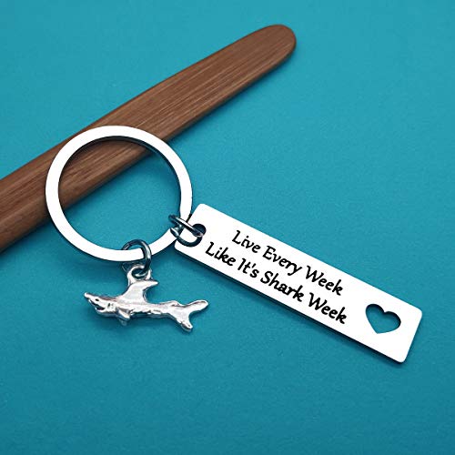 Shark Week Keychain for Shark Lovers