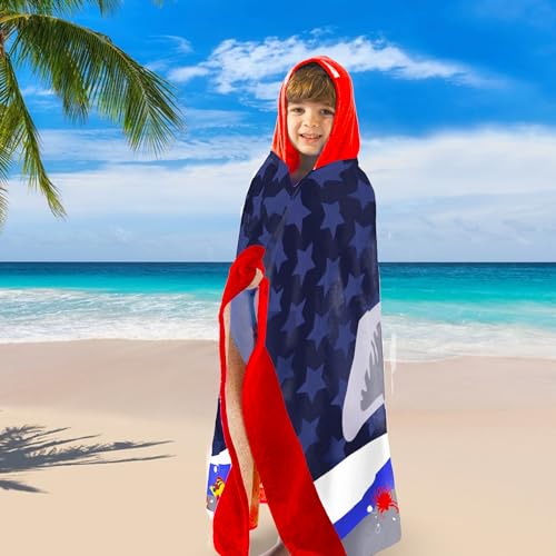 Shark Hooded Towel for Kids - Oversize Cotton