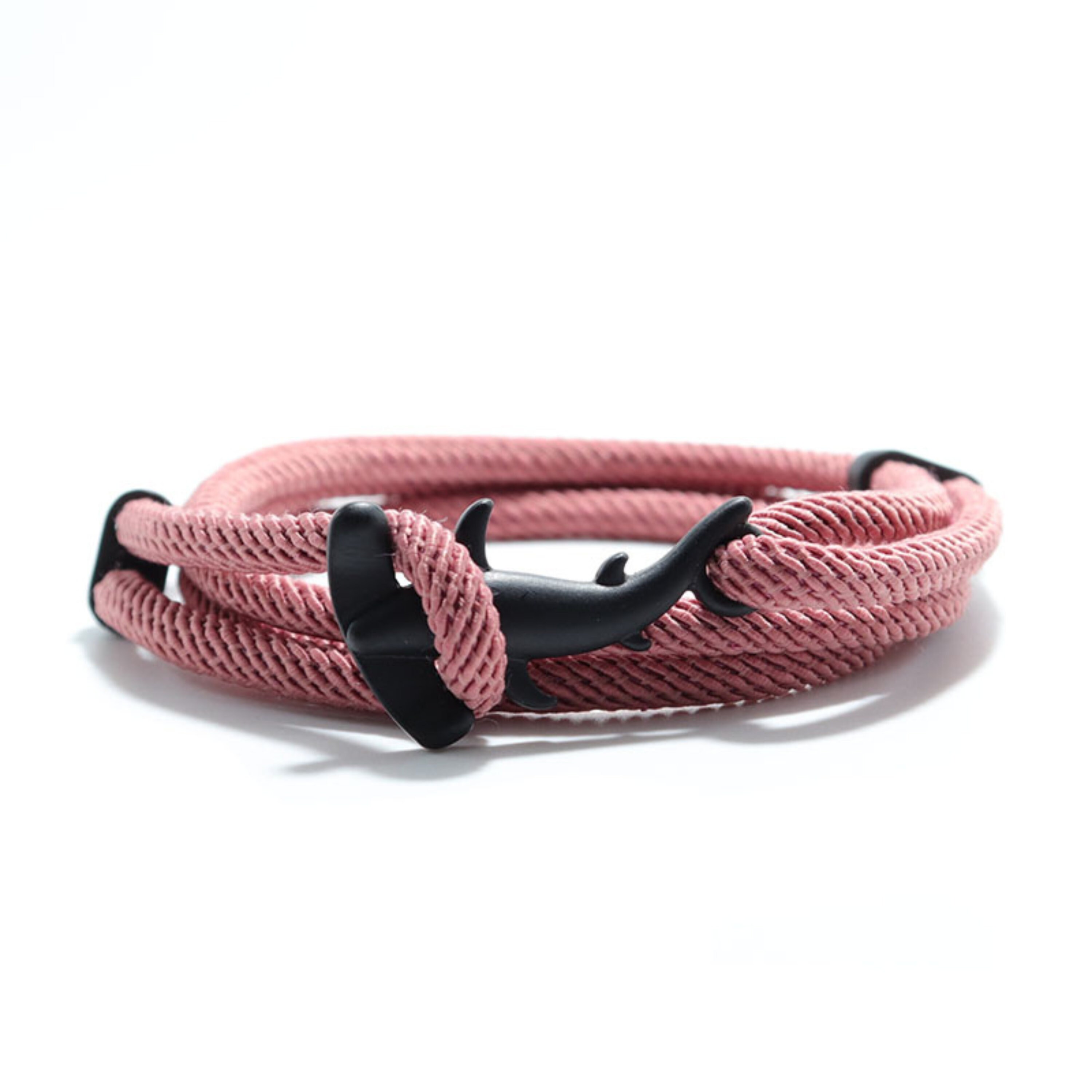 Shark-inspired adjustable double string bracelet