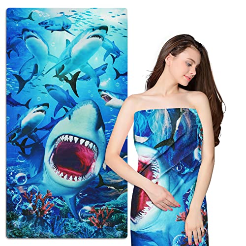 Shark Mouth Beach Towel for All Ages
