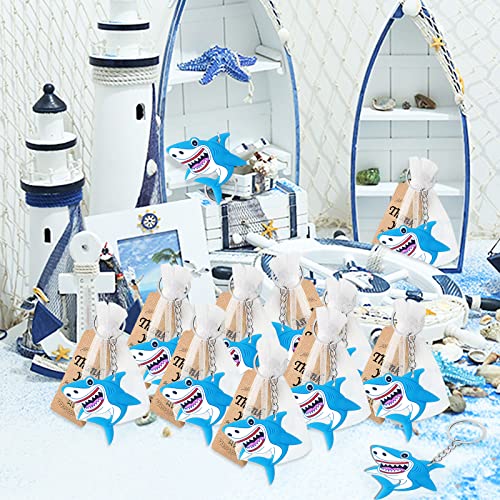 Shark Keyring Party Favors for Underwater Fun