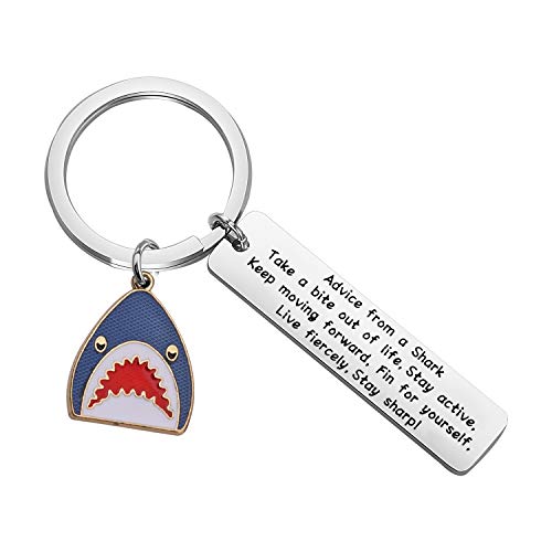 Shark keychain for shark enthusiasts