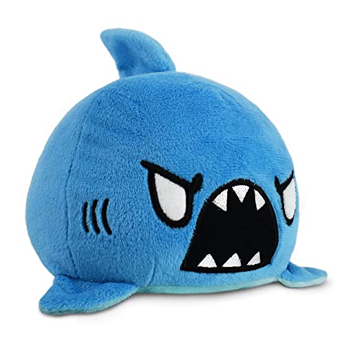 Reversible Shark Mood Plushie in Blue