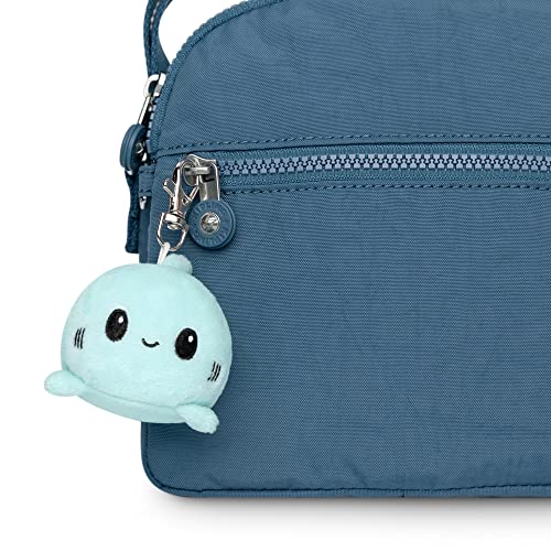 TeeTurtle | Plushie Charm Keychain | Happy Blue Shark