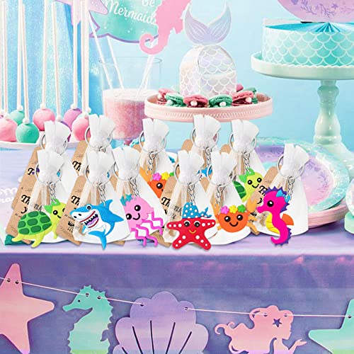 Shark Keyring Party Favors for Underwater Fun
