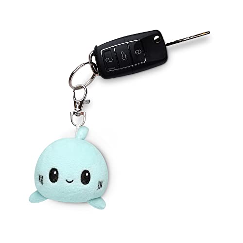 TeeTurtle | Plushie Charm Keychain | Happy Blue Shark