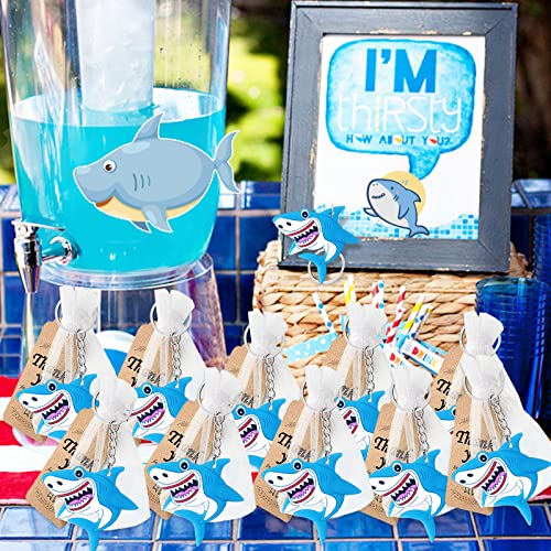 Shark Keyring Party Favors for Underwater Fun