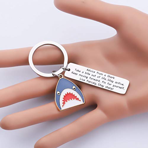 Shark keychain for shark enthusiasts