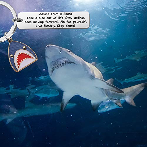 Shark keychain for shark enthusiasts