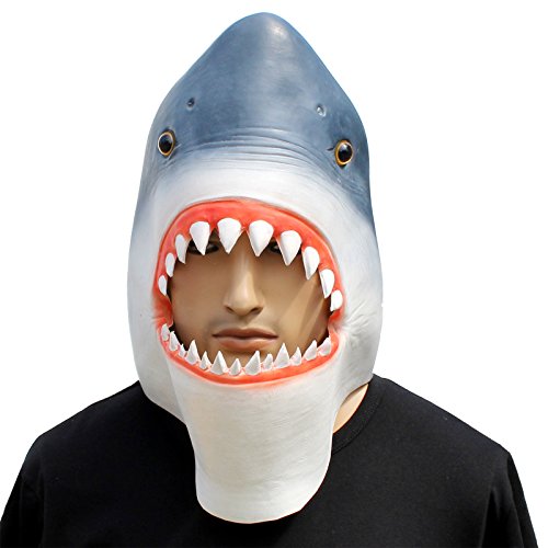 Halloween Shark Latex Mask by CreepyParty