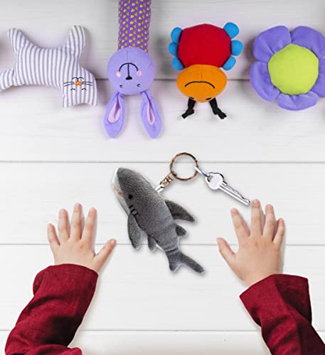 Shark Plush Keychain - Cute Ocean Buddy Accessory