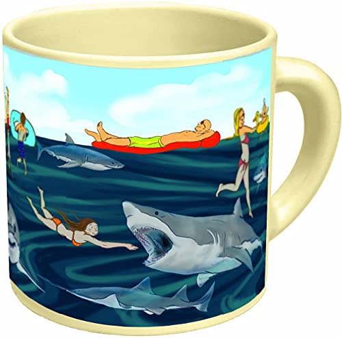 The Unemployed Philosophers Guild Wunder-Kaffeebecher SHARK!