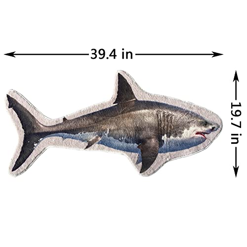 Shark Plush Rug for Home Decor