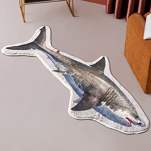 Shark Plush Rug for Home Decor