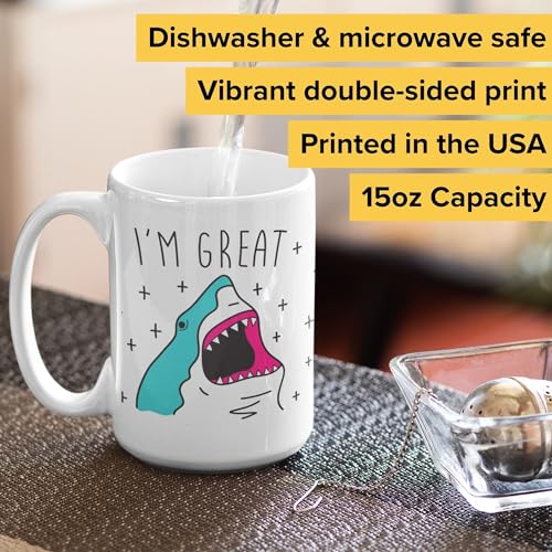 Great Shark Coffee Mug - 15 oz