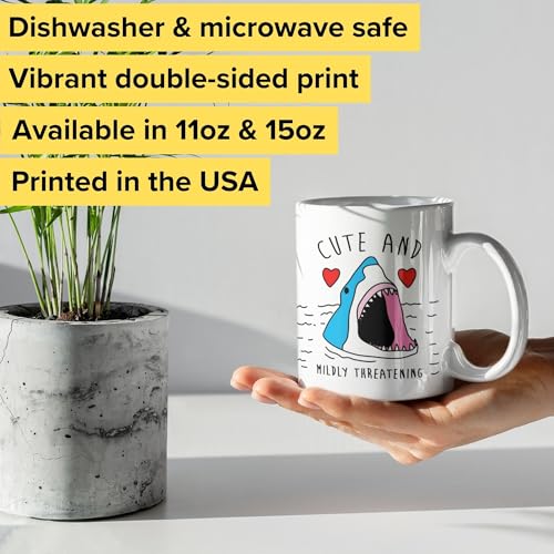 Adorable 313ml Ceramic Shark Coffee Mug