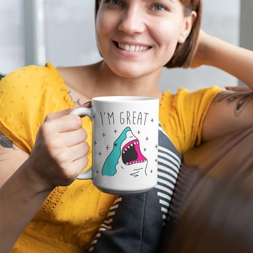 Great Shark Coffee Mug - 15 oz