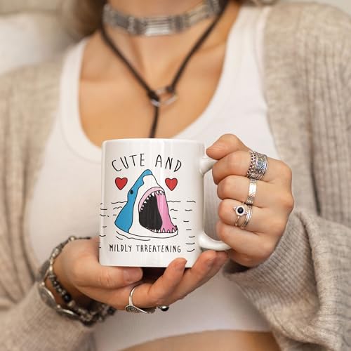 Adorable 313ml Ceramic Shark Coffee Mug