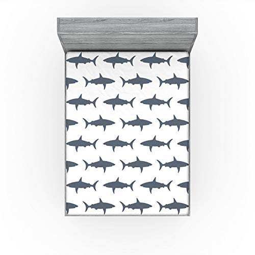 Shark Silhouette King Size Bed Cover