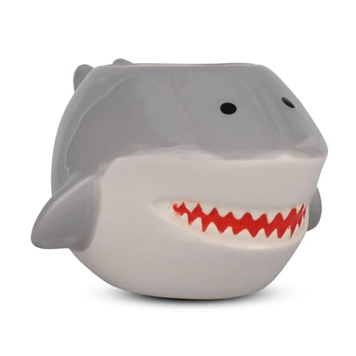 Shark Face 3D Ceramic Coffee Mug, 20 oz