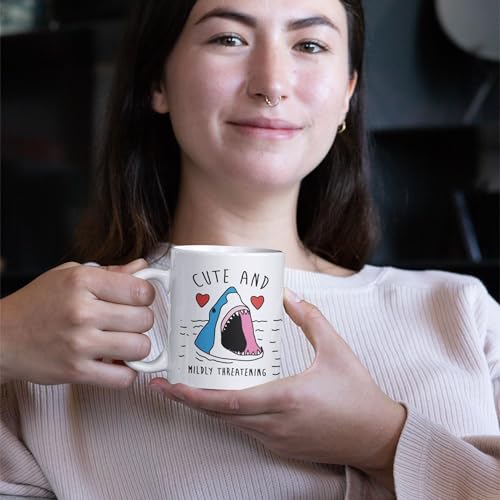 Adorable 313ml Ceramic Shark Coffee Mug