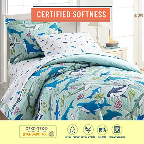 Shark Attack Cotton Full Sheet Set for Kids