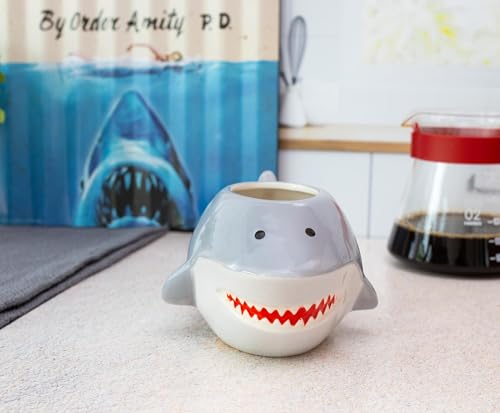 Shark Face 3D Ceramic Coffee Mug, 20 oz