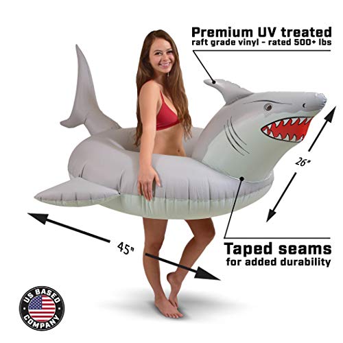 Great White Bite Inflatable Pool Float