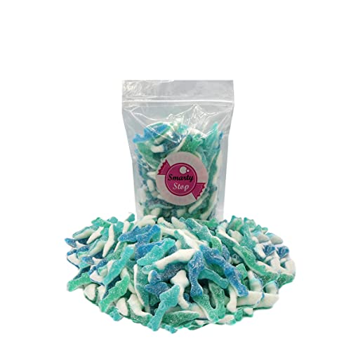 Sour Blueberry Sharks Candy, 1 lb