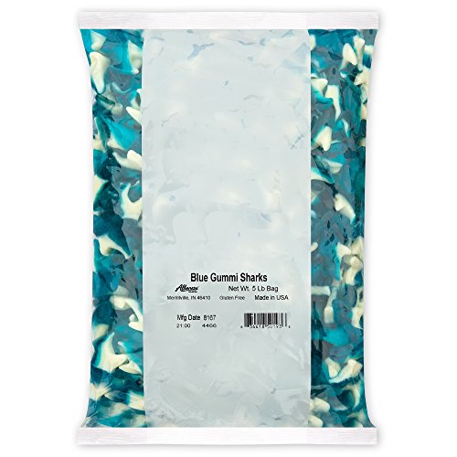 Albanese World's Best Blue Gummi Sharks, 5 Pound