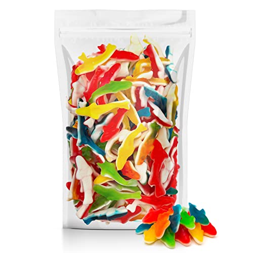 Assorted Fruit Flavored Gummy Shark Candy (11oz)