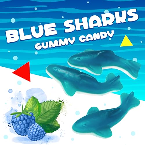 Blue Shark Gummy Candy (1 lb) by LaetaFood
