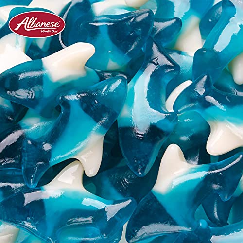 Albanese World's Best Blue Gummi Sharks, 5 Pound