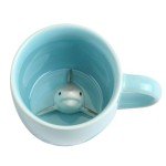 3D Shark Mug with Hidden Animal Figurine