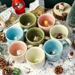 3D Shark Mug with Hidden Animal Figurine