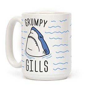 Grumpy Gills Shark 15 oz Ceramic Coffee Mug