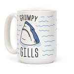 Grumpy Gills Shark 15 oz Ceramic Coffee Mug