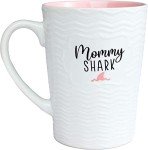Mommy Shark Friend Mug - Fun Blue Ceramic